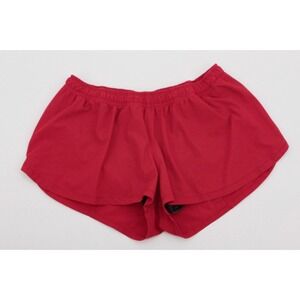 Jolyn Women's Athletic Shorts Size Small RED Lined‎